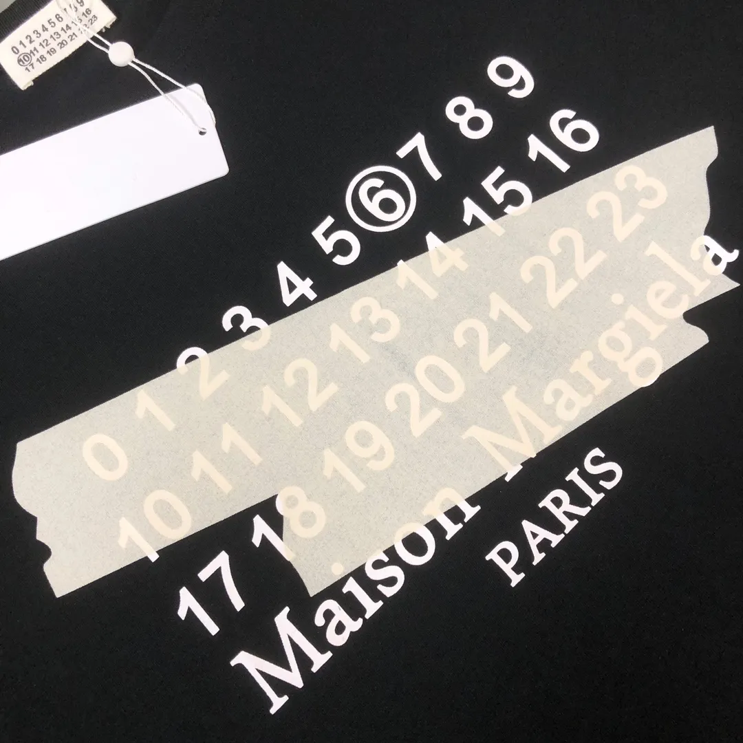 💰P85💥 Margiela Series ， Same Style T ， logo， ！ ， ！ Classic ， ！ 100% ， 260g ， ， ， Breathable， ， ！ ：Black White Size：M-3XL